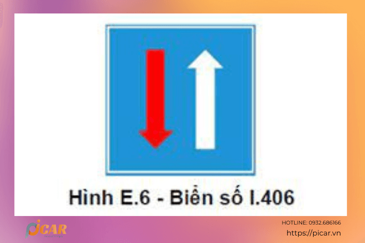 Biển báo chỉ dẫn ưu tiên đường hẹp Biển báo chỉ dẫn ưu tiên đường hẹp