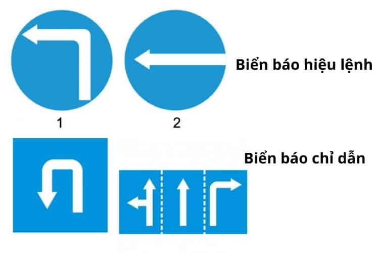 phan biet bien hieu lenh va bien chi dan Phân biệt biển báo hiệu lệnh và biển báo chỉ dẫn