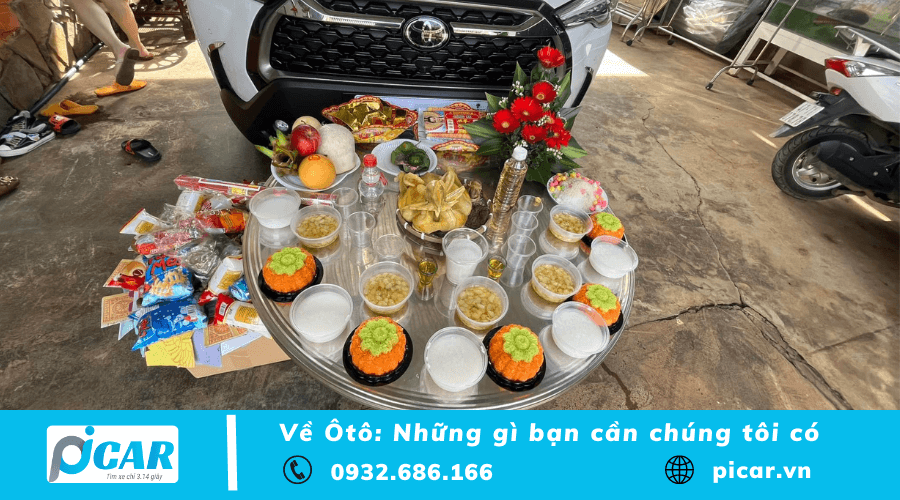 Lễ vật cúng xe cuối năm Lễ vật cúng xe cuối năm