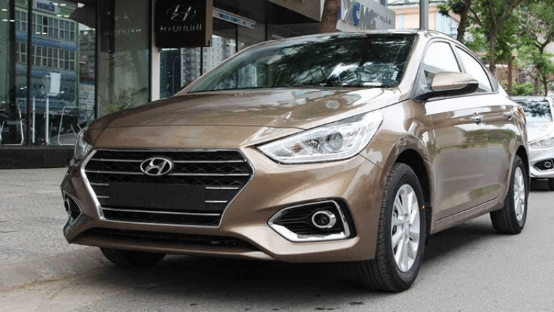 Hyundai Accent màu vàng cát Hyundai Accent màu vàng cát