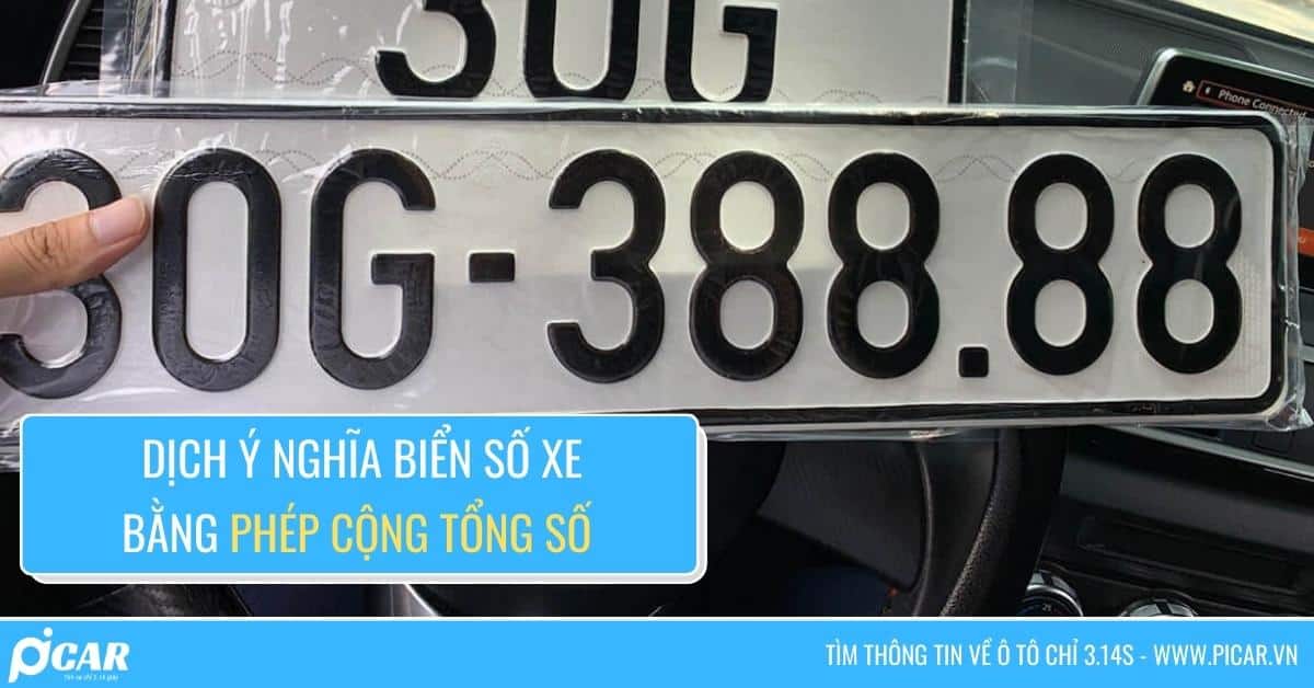 Dịch ý nghĩa biển số xe bằng cách tính tổng các số