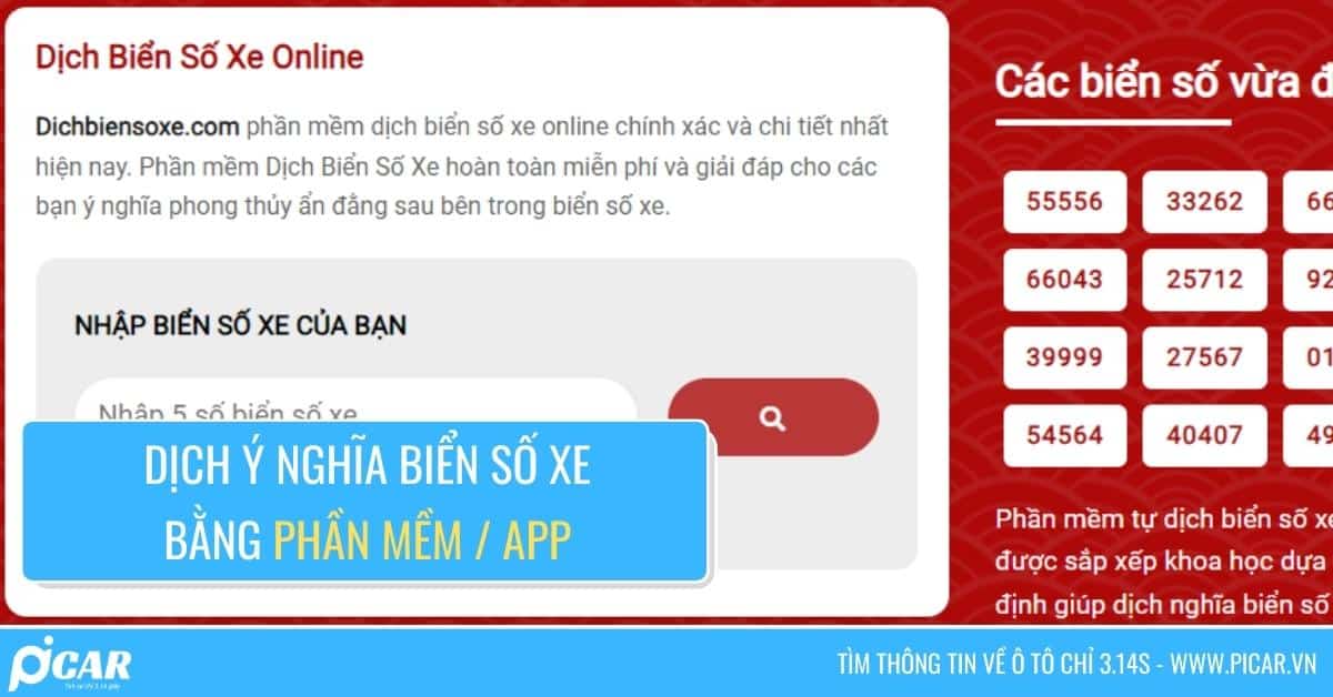 Dịch biển số xe bằng phần mềm hay app dịch biển số xe