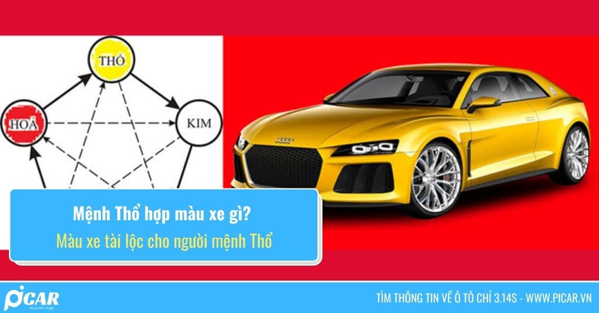 mệnh thổ hợp màu xe gì
