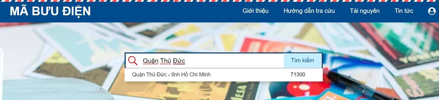 Kết quả cho ra mã bưu điện như thế này Kết quả cho ra mã bưu điện như thế này