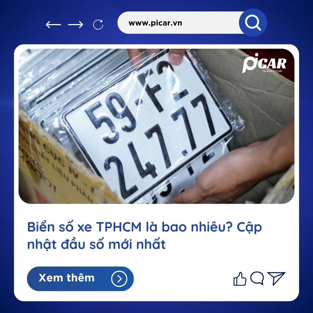 Biển số xe TPHCM mới nhất Biển số xe TPHCM mới nhất